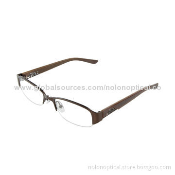 Metal glasses with beautiful temples, customized logos available